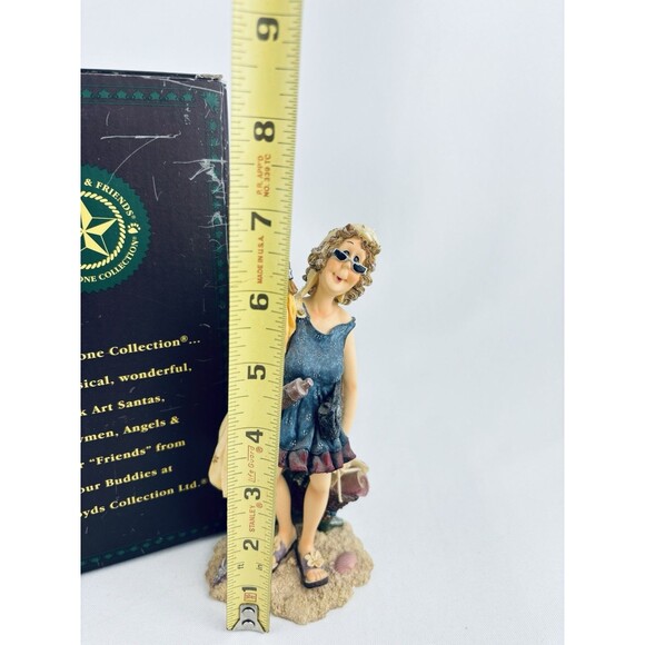 2001 Boyds Bears Folkstone Collection Edna B Sungoddess Life’s a Beach Figurine - Picture 9 of 10